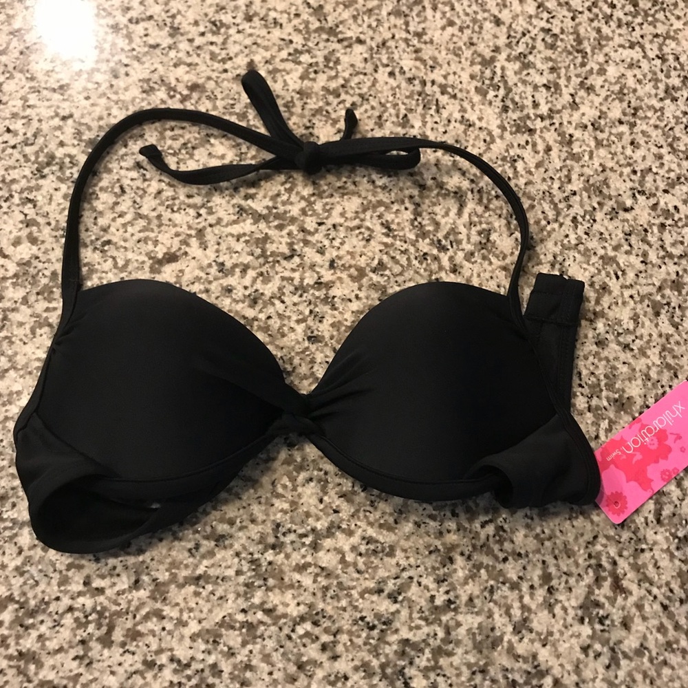 Xhilaration Black Pushup bikini top